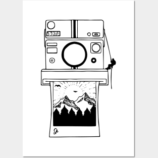 Polaroid Camera Sketch Posters and Art